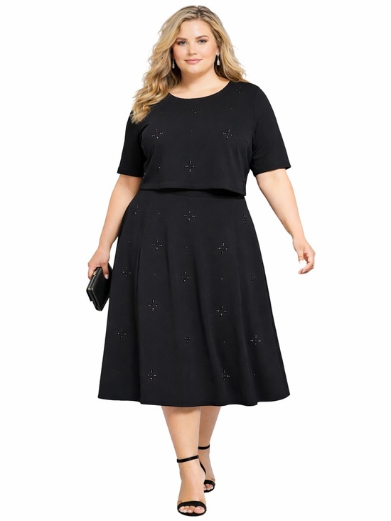 torrid Other - Torrid Insider Collection NWT Black 2PC Midi Skirt Set w/ Embellishments Size 3X